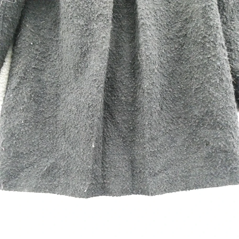 Gap Kids Overcoat Girls XL Size 12 Black Button Up School Preppy Going Out Youth
